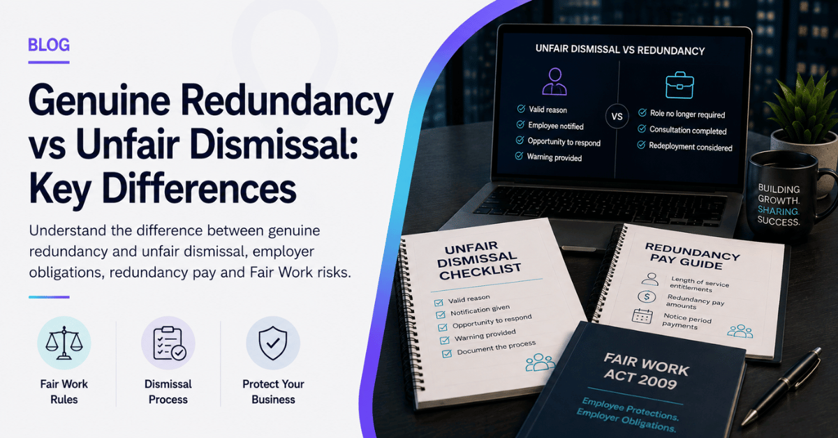 Genuine Redundancy vs Unfair Dismissal: Key Differences
