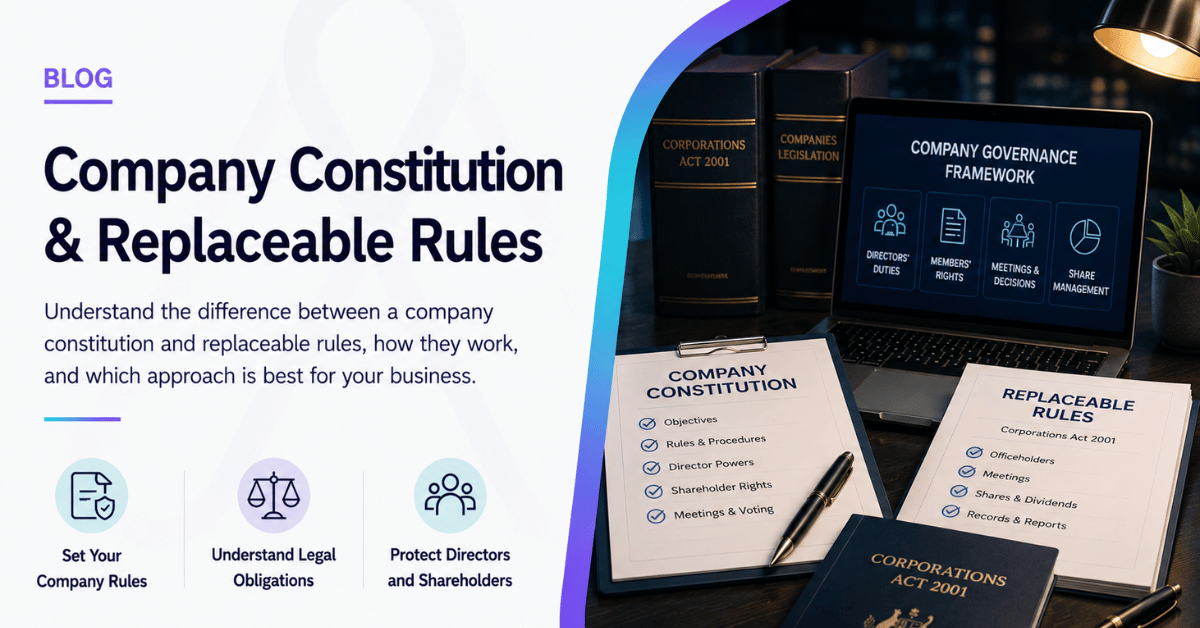 Company Constitution & Replaceable Rules Explained