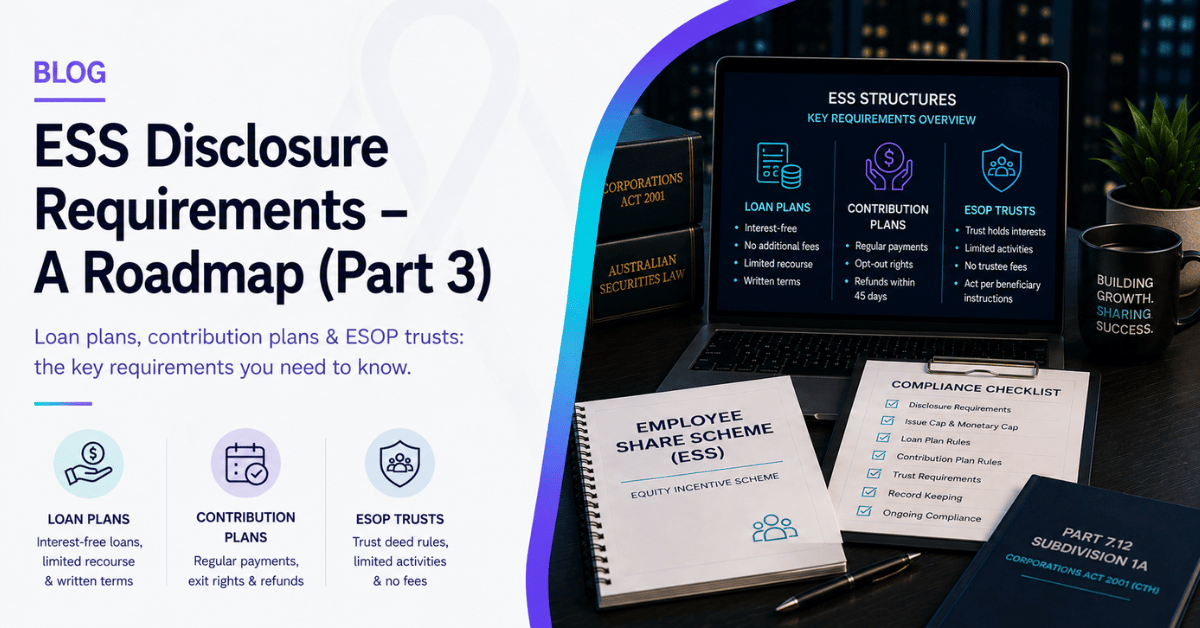 ESS Disclosure Requirements – A Roadmap (Part 3 – Loan Plans, Contribution Plans, Plans Involving ESOP Trusts)