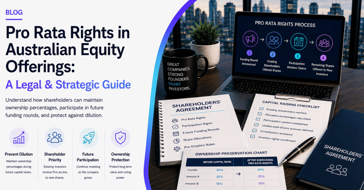 Pro Rata Rights in Australian Equity Offerings: A Legal and Strategic Guide