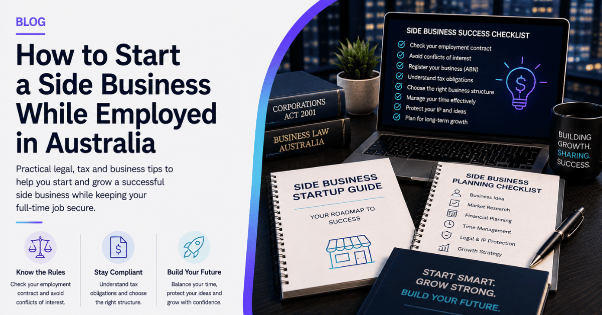 How to Start a Side Business While Employed in Australia